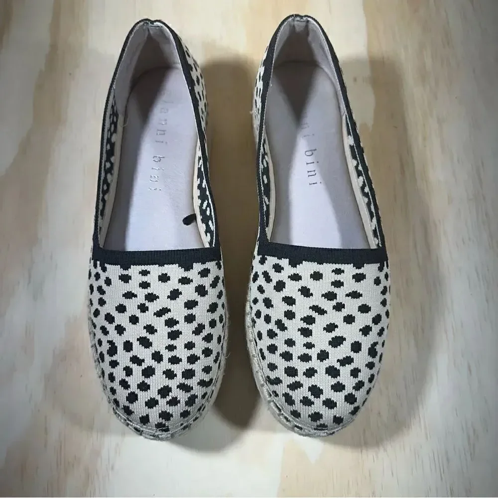 Gianni Bini Animal Print Espadrille Shoes Women’s Size 7.5
